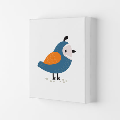 Children&#39;s Animals, Quail Modern Print Canvas