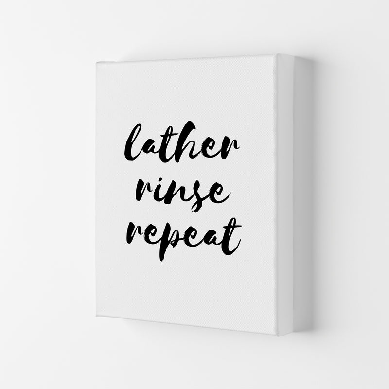Lather Rinse Repeat, Bathroom Modern Print, Framed Bathroom Wall Art Canvas