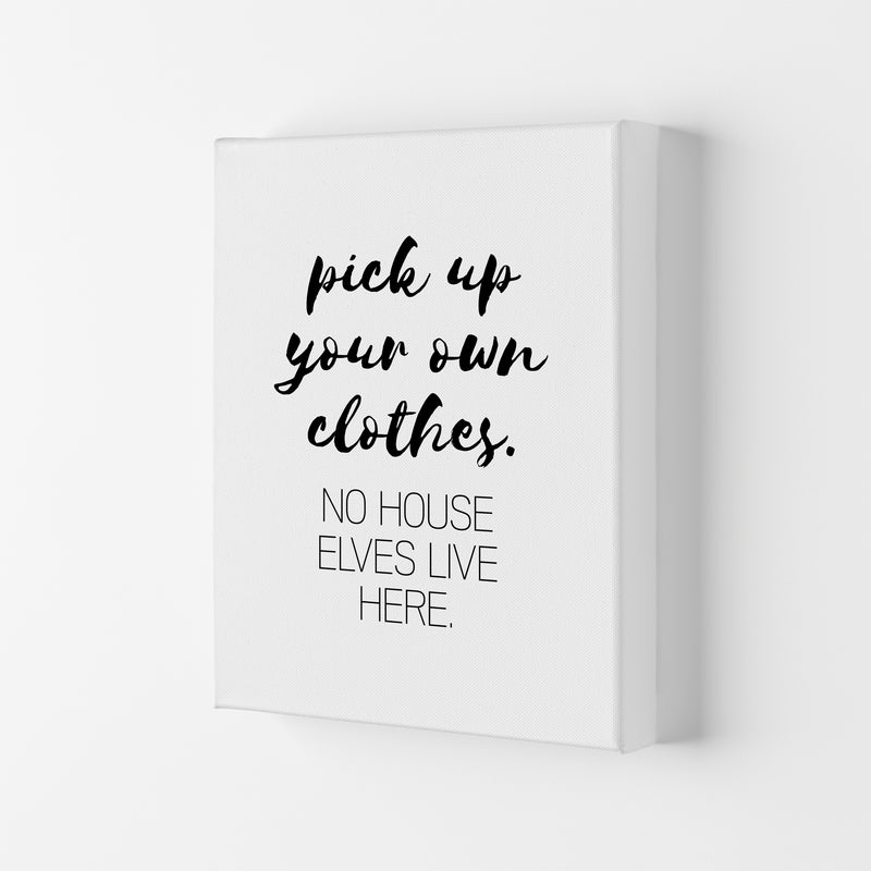 House Elves, Bathroom Framed Typography Wall Art Print Canvas