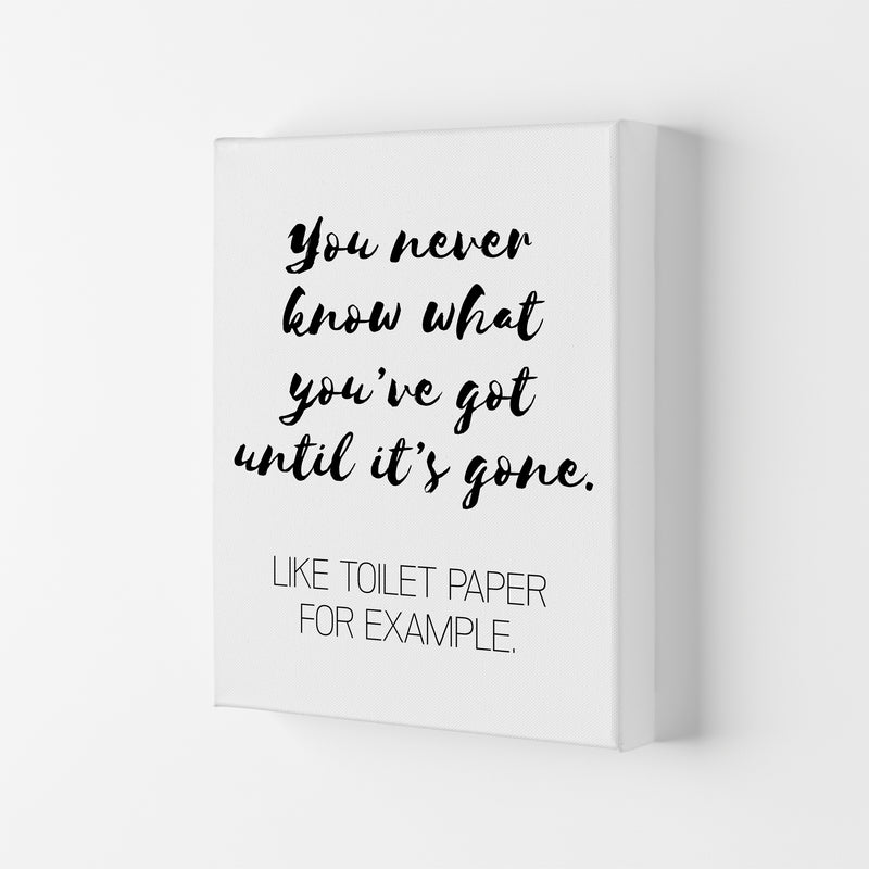 Toilet Paper, Bathroom Modern Print, Framed Bathroom Wall Art Canvas