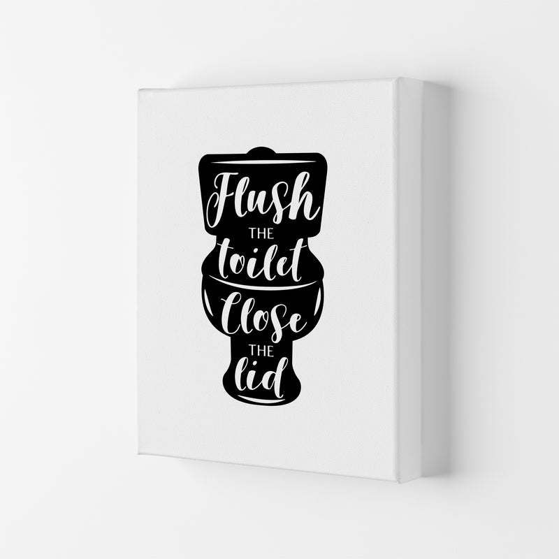 Flush The Toilet, Bathroom Modern Print, Framed Bathroom Wall Art Canvas