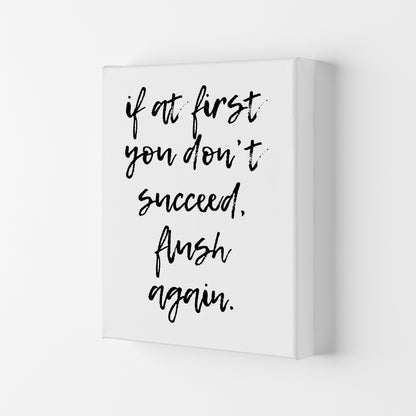 Flush Again, Bathroom Modern Print, Framed Bathroom Wall Art Canvas