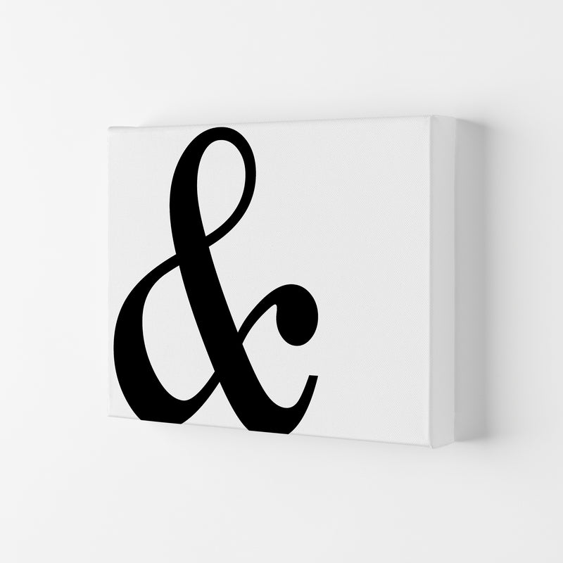 Ampersand Landscape Framed Typography Wall Art Print Canvas