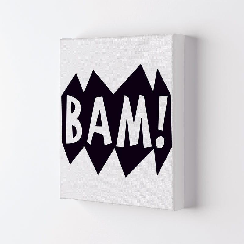 BAM! Black Framed Nursey Wall Art Print Canvas