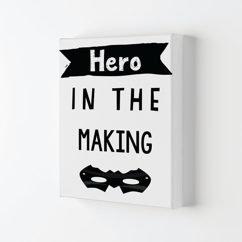Hero In The Making Framed Nursey Wall Art Print Canvas