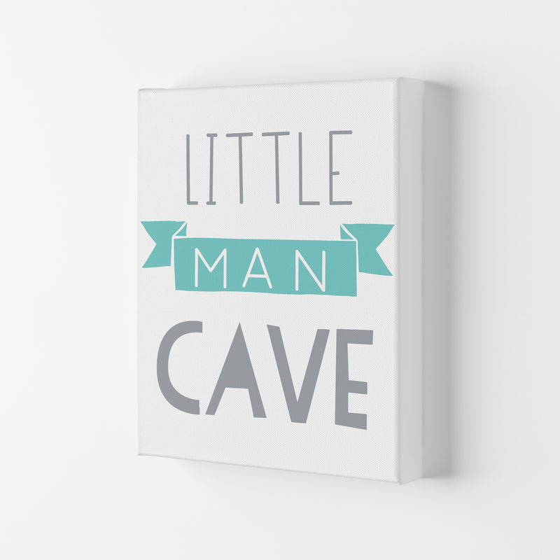 Little Man Cave Mint Banner Framed Nursey Wall Art Print Canvas