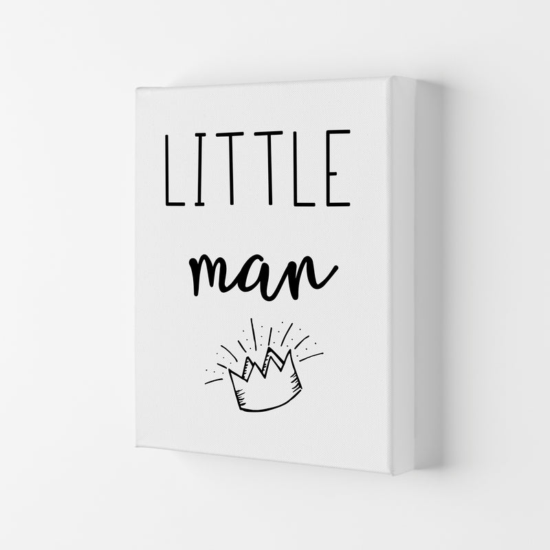 Little Man Crown Framed Nursey Wall Art Print Canvas
