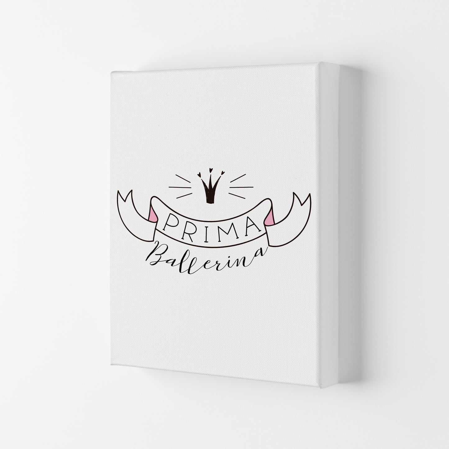Prima Ballerina Framed Nursey Wall Art Print Canvas