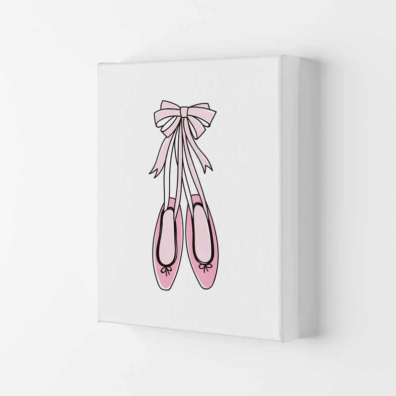 Ballerina Shoes Framed Nursey Wall Art Print Canvas