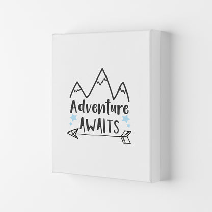 Adventure Awaits Framed Typography Wall Art Print Canvas