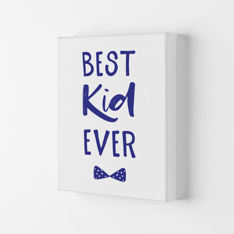 Best Kid Ever Navy Framed Nursey Wall Art Print Canvas