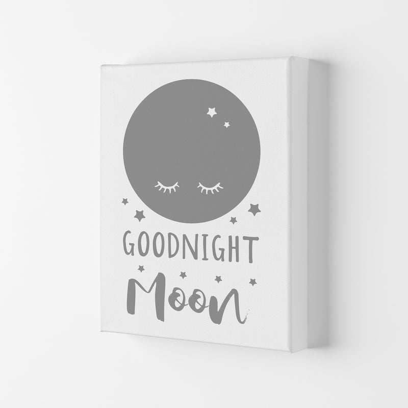 Goodnight Moon Grey Framed Nursey Wall Art Print Canvas