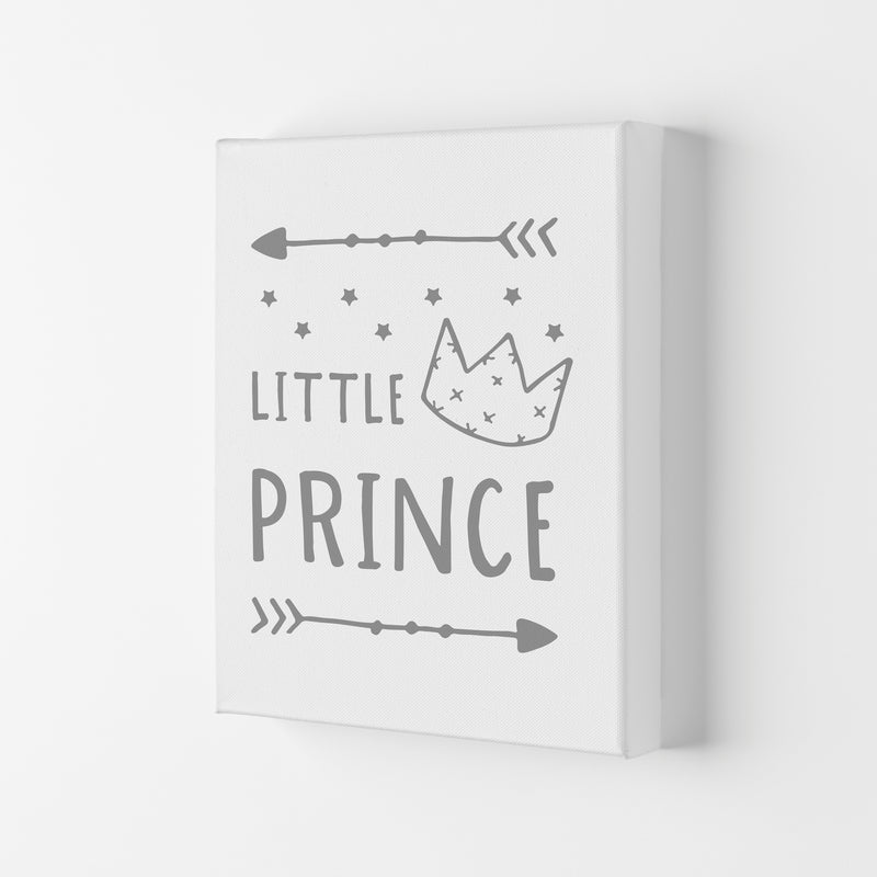 Little Prince Grey Framed Nursey Wall Art Print Canvas