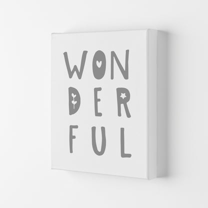 Wonderful Grey Framed Nursey Wall Art Print Canvas