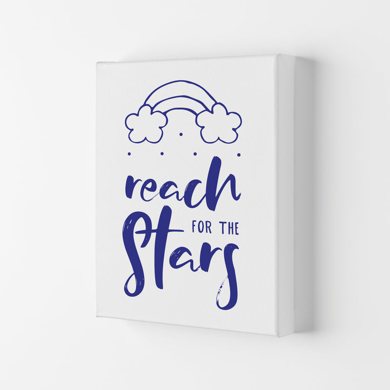 Reach For The Stars Navy Modern Print Canvas