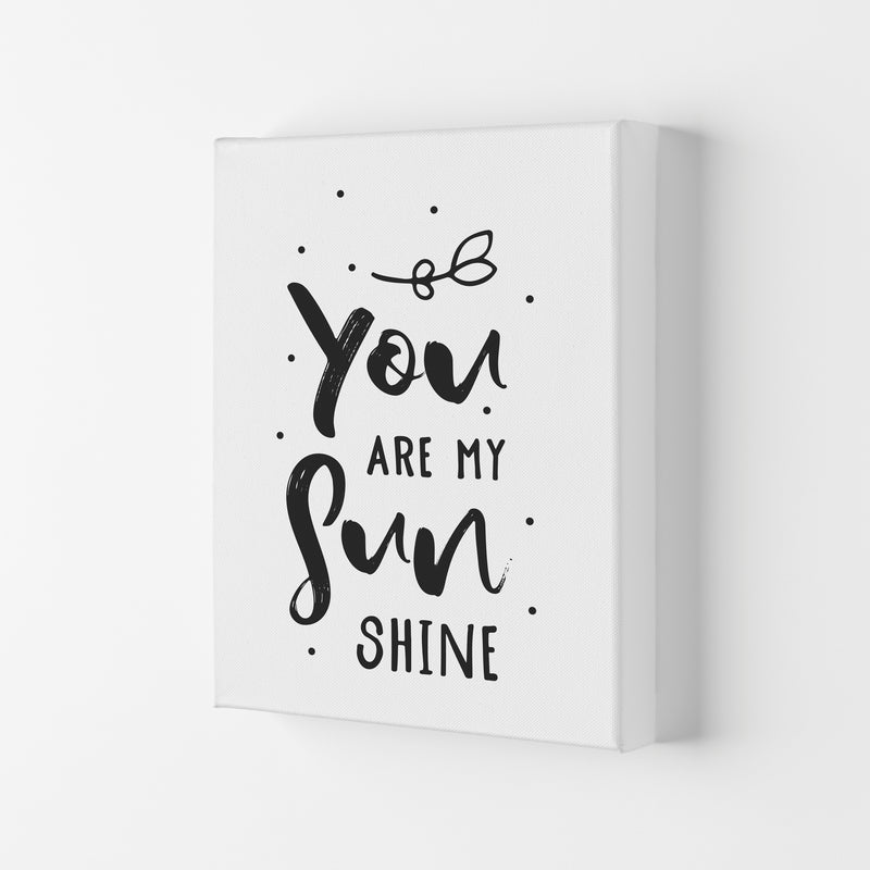 You Are My Sunshine Black Modern Print Canvas
