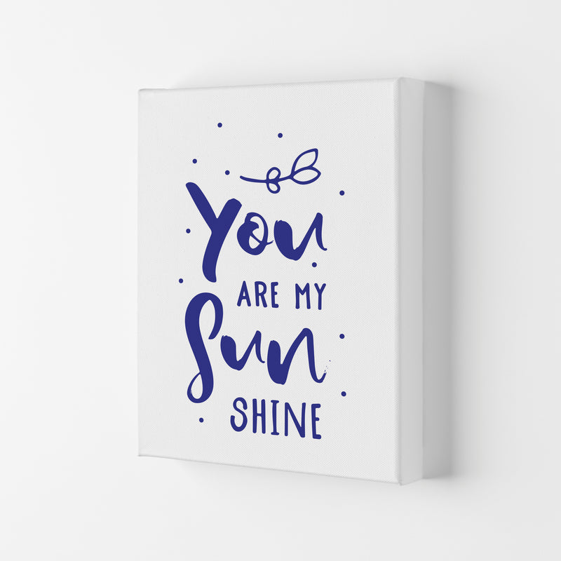 You Are My Sunshine Navy Modern Print Canvas