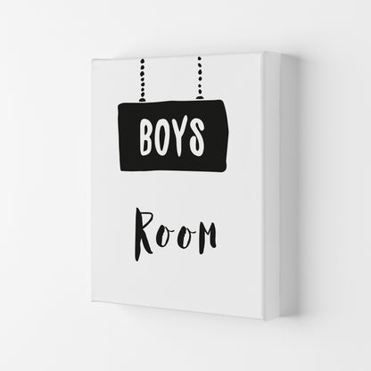 Boys Room Black Framed Nursey Wall Art Print Canvas