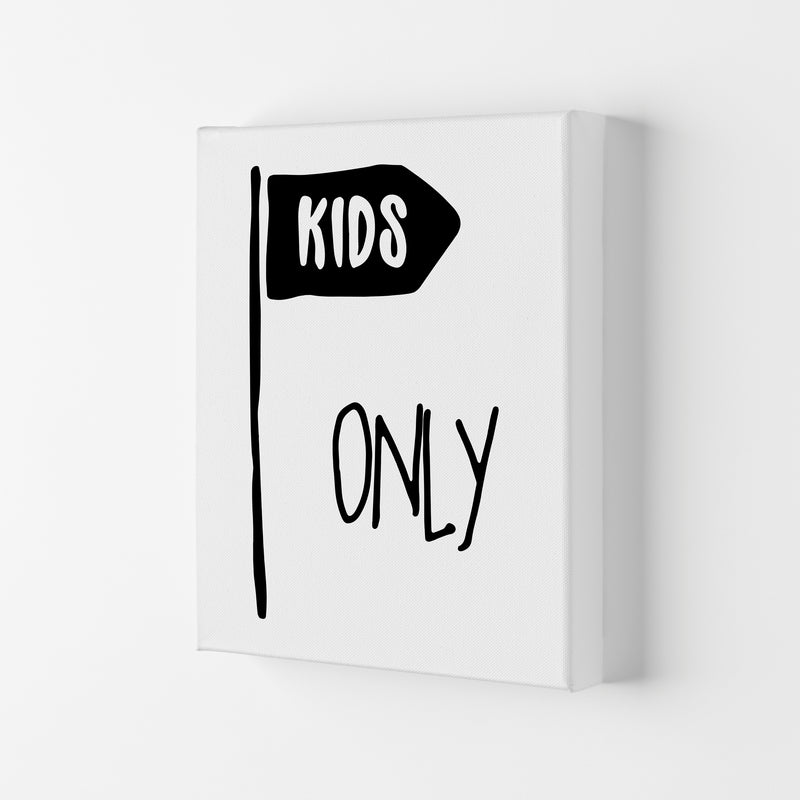 Kids Only Black Framed Nursey Wall Art Print Canvas