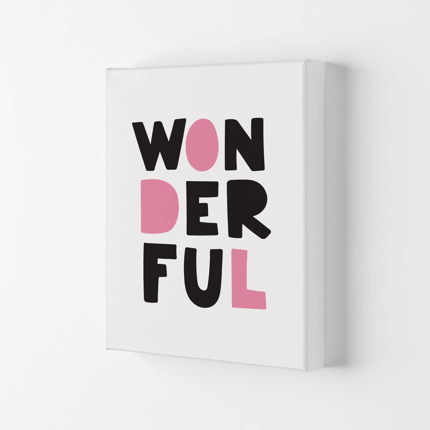 Wonderful Black And Pink Framed Nursey Wall Art Print Canvas