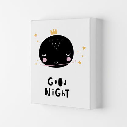 Good Night Planet Framed Nursey Wall Art Print Canvas