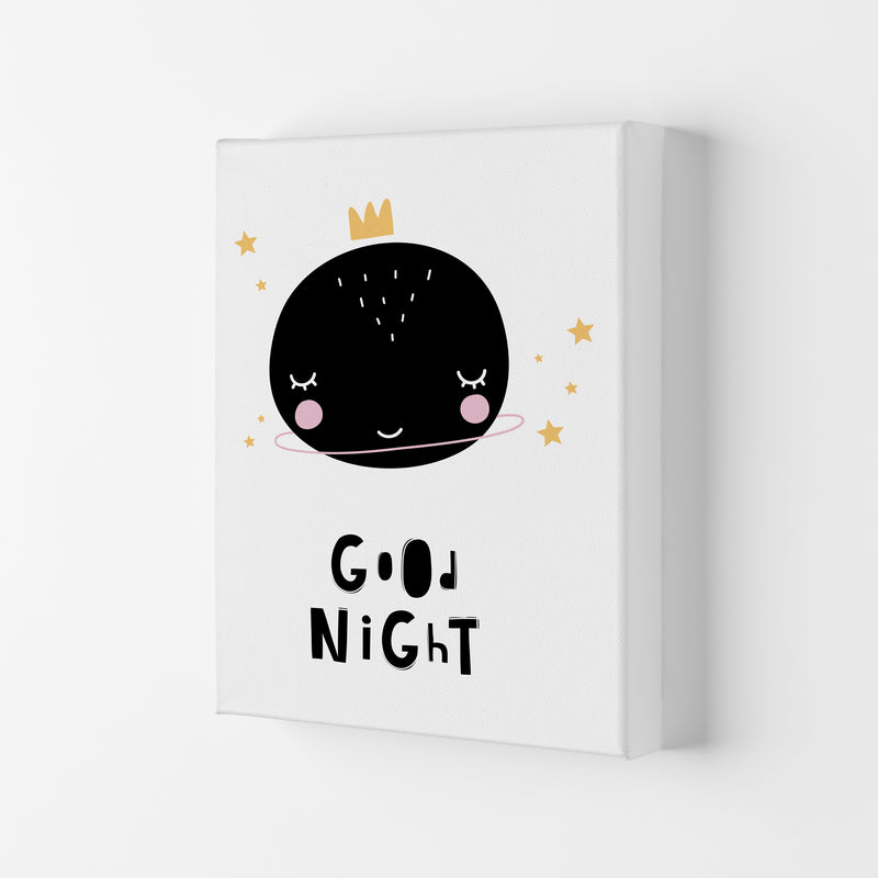 Good Night Planet Framed Nursey Wall Art Print Canvas