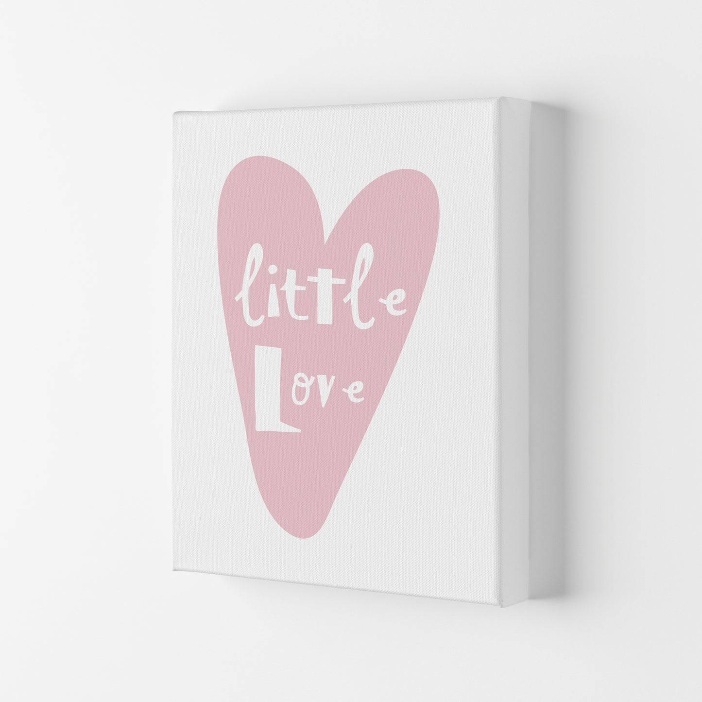 Little Love Heart Framed Nursey Wall Art Print Canvas