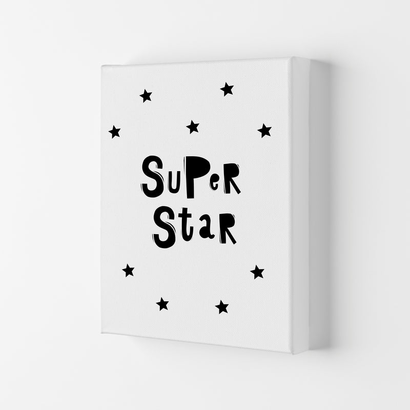 Super Star Scandi Framed Nursey Wall Art Print Canvas