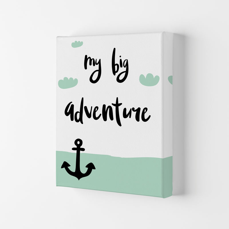 My Big Adventure Framed Typography Wall Art Print Canvas