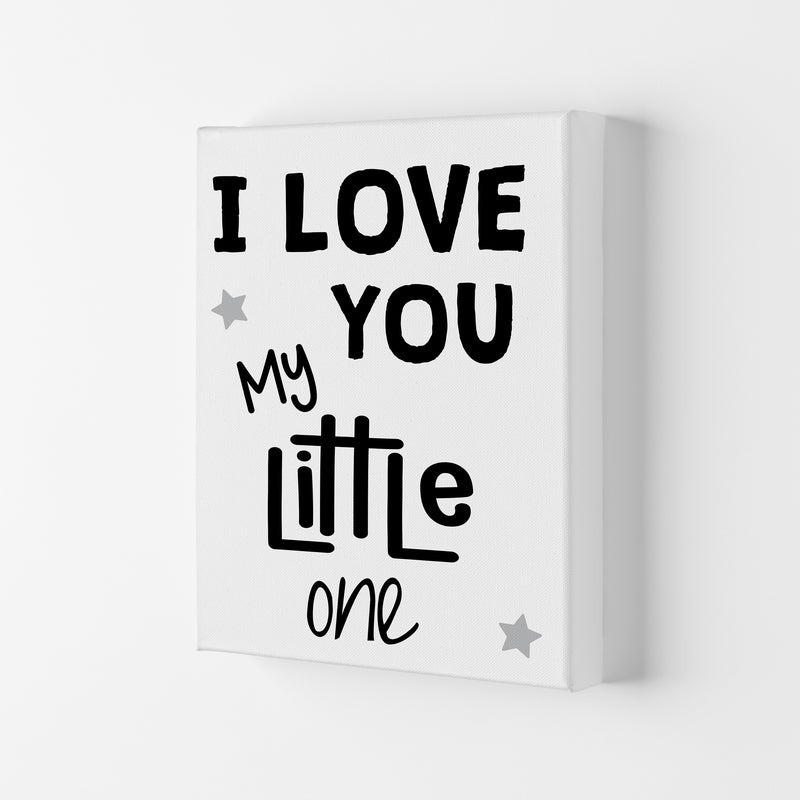 I Love You Little One Black Framed Nursey Wall Art Print Canvas