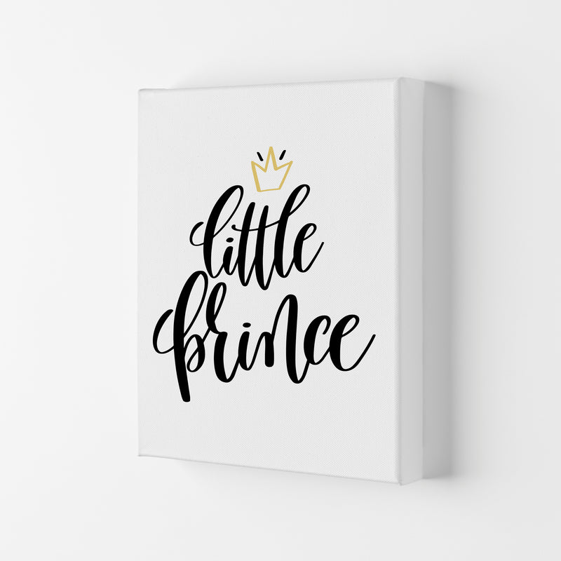 Little Prince Gold Crown Framed Nursey Wall Art Print Canvas