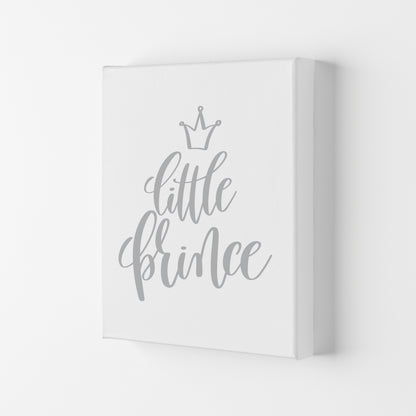 Little Prince Grey Framed Nursey Wall Art Print Canvas