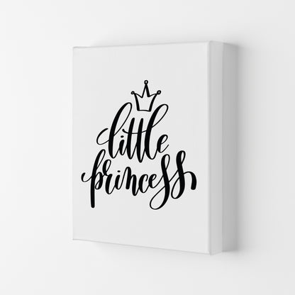Little Princess Black Framed Nursey Wall Art Print Canvas