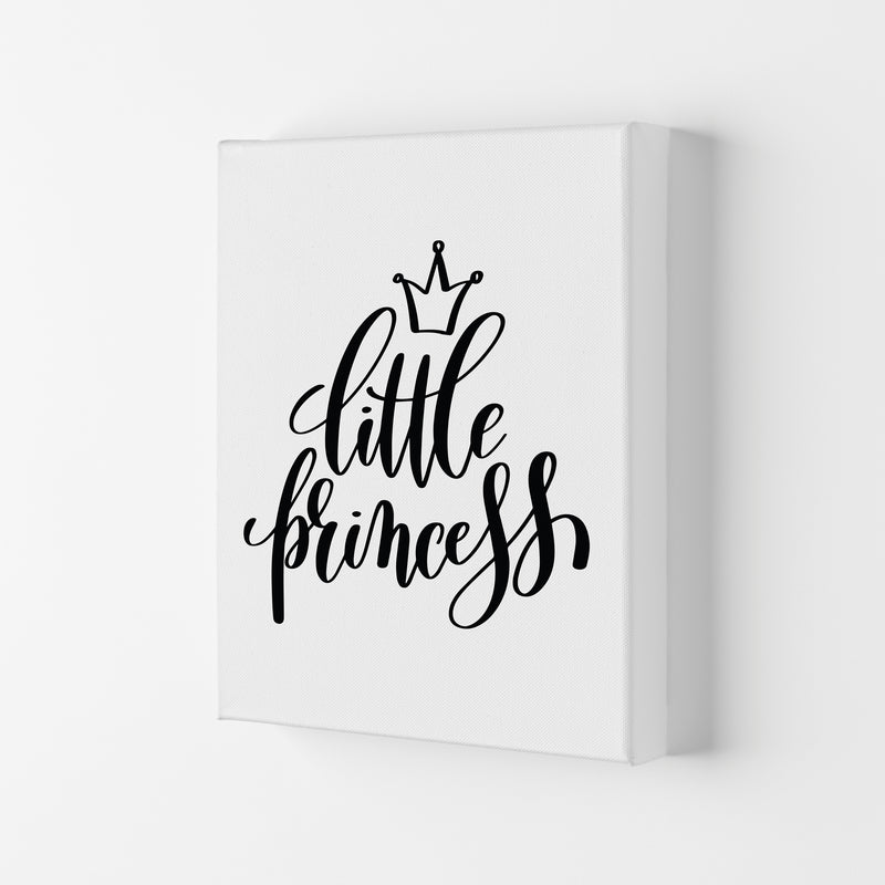 Little Princess Black Framed Nursey Wall Art Print Canvas