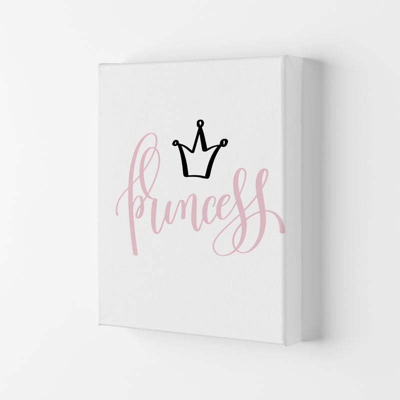 Princess Pink And Black Framed Nursey Wall Art Print Canvas