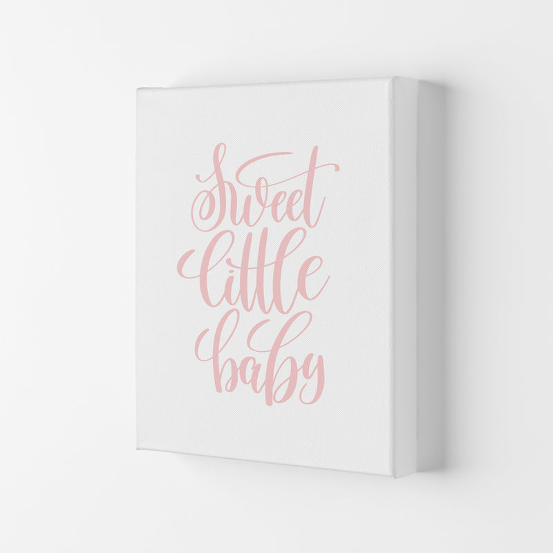 Sweet Little Baby Pink Framed Nursey Wall Art Print Canvas