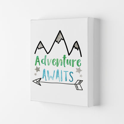 Adventure Awaits Watercolour Modern Print Canvas