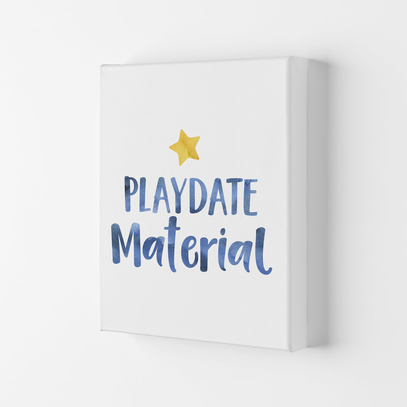 Playdate Material Watercolour Modern Print Canvas