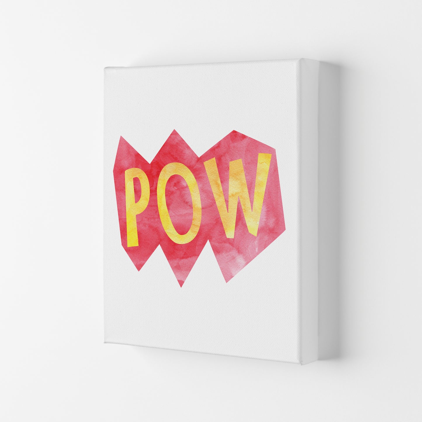 POW Watercolour Modern Print Canvas