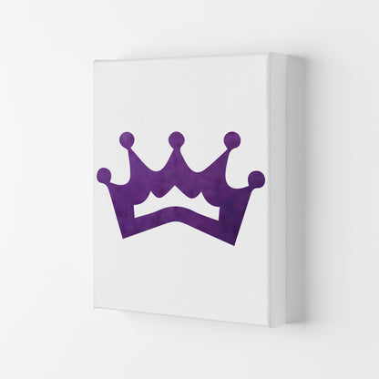 Purple Crown Watercolour Modern Print Canvas