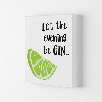 Let The Evening BeGIN Modern Print, Framed Kitchen Wall Art Canvas