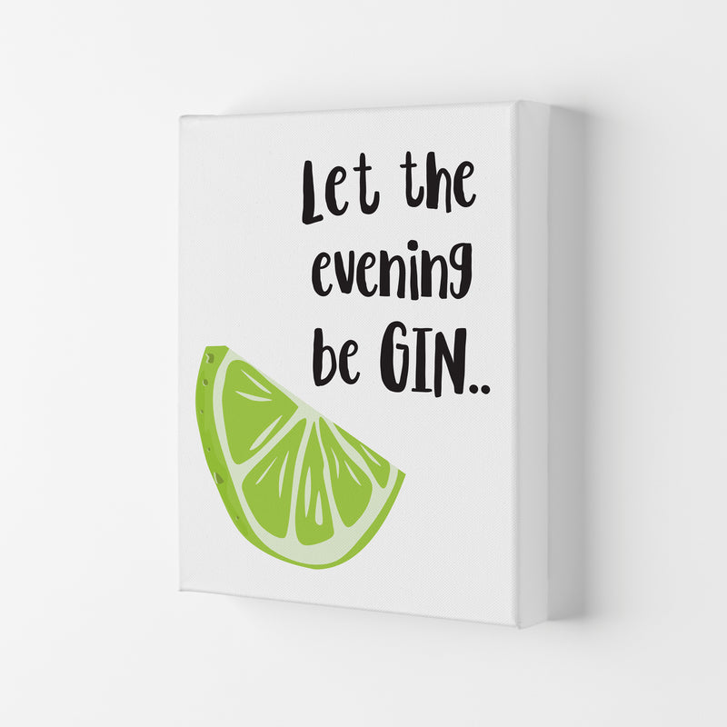 Let The Evening BeGIN Modern Print, Framed Kitchen Wall Art Canvas