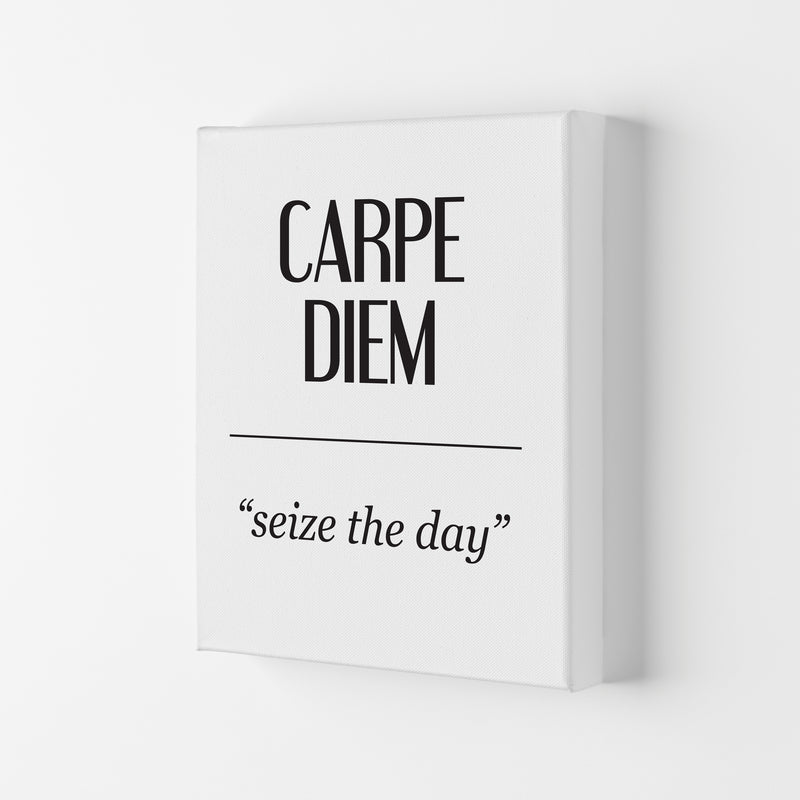 Carpe Diem Framed Typography Wall Art Print Canvas