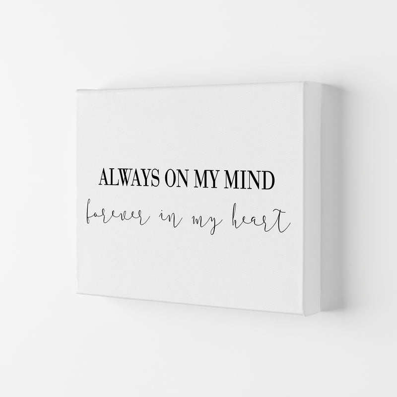 Always On My Mind Framed Typography Wall Art Print Canvas
