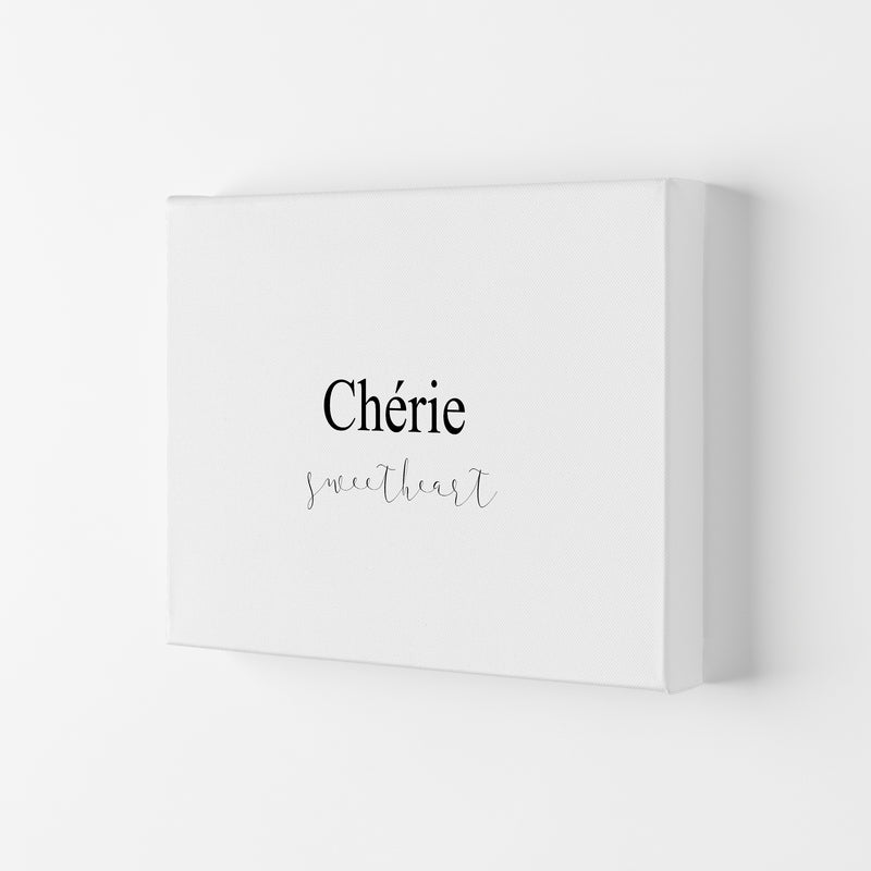 Chérie Framed Typography Wall Art Print Canvas