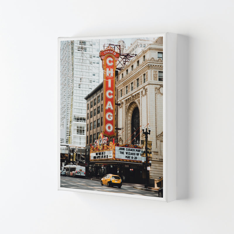 Retro Chicago Theatre Modern Print Canvas