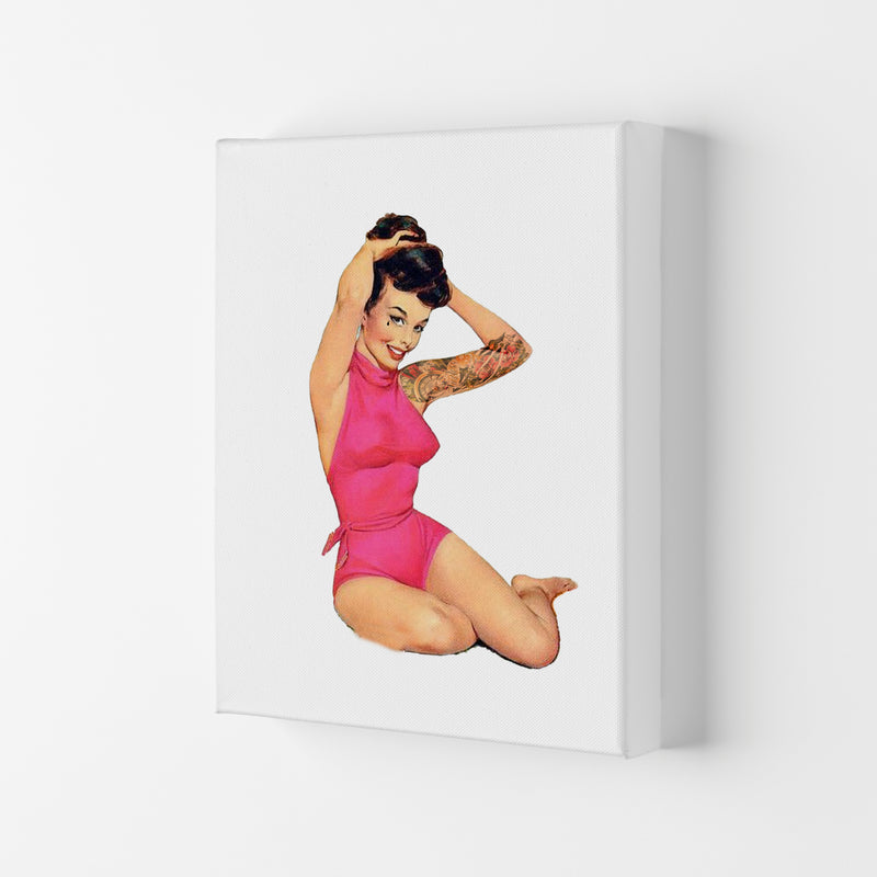 Retro Pin Up Girl Modern Print Canvas