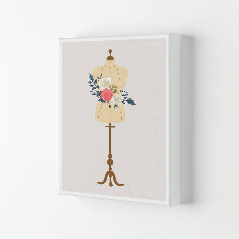 Floral Manikin Modern Print Canvas