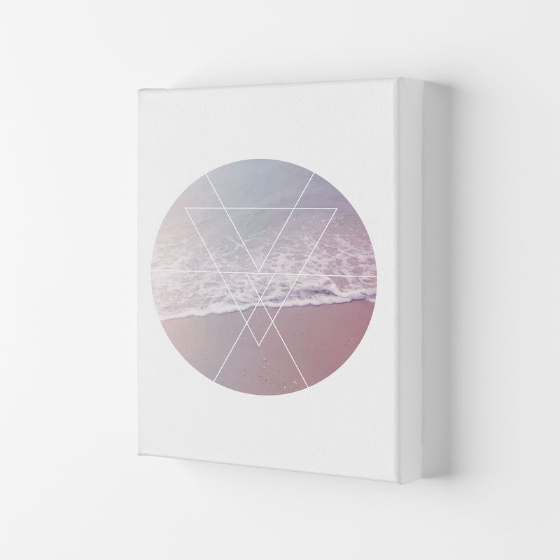 Pink And Blue Abstract Tide Modern Print Canvas