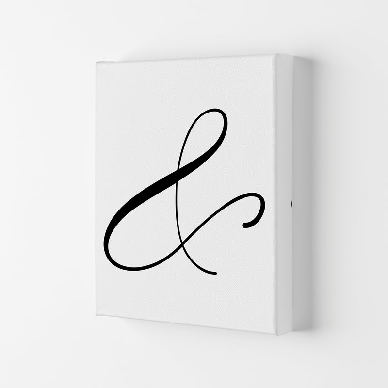 Ampersand Framed Typography Wall Art Print Canvas